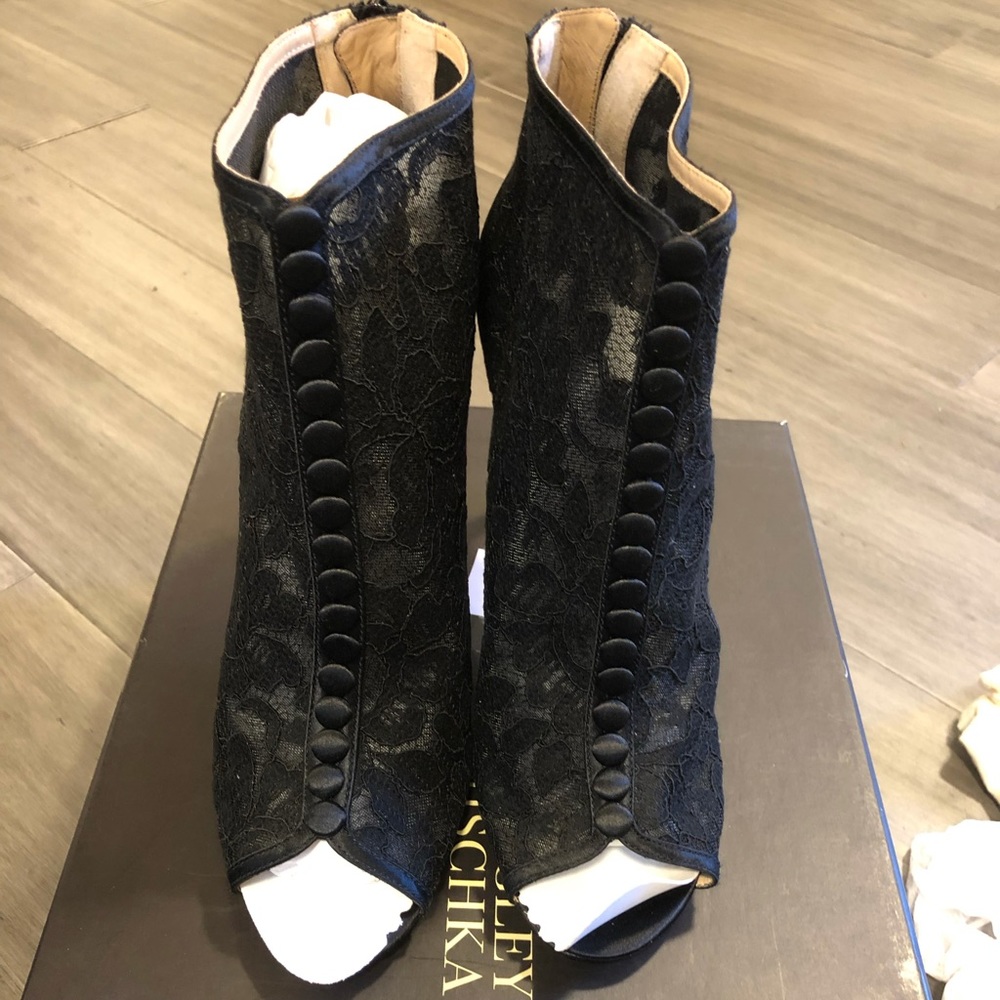 Black Lace Booties